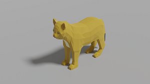 lion cub 3D model