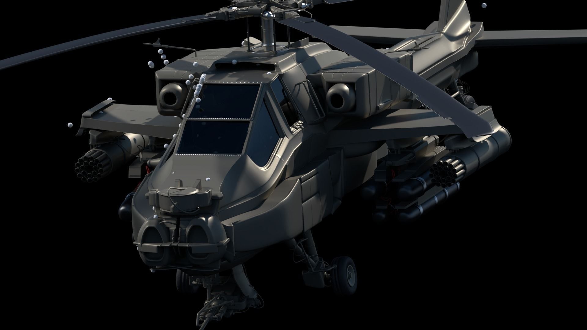 3D Apache Helicopter - TurboSquid 1377898