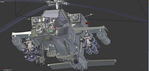 Apache Helicopter 3D Model