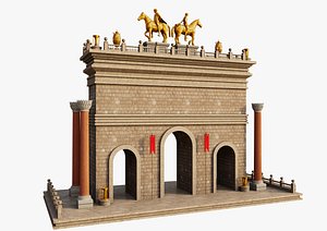 3D model Ancient Roman Gate
