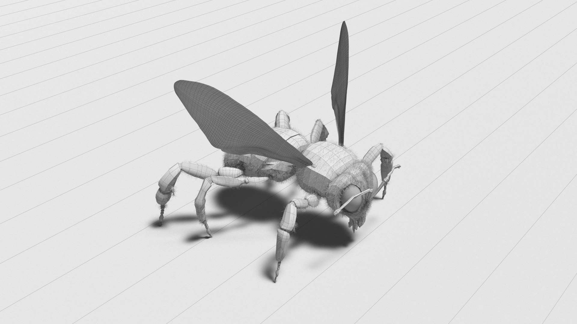 3D BEE RIGGED - TurboSquid 1931368