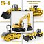 3D Heavy Construction Machinery Equipment Industrial 5 in 1 vol 1