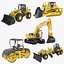 3D Heavy Construction Machinery Equipment Industrial 5 in 1 vol 1