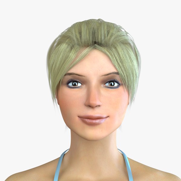 3d rigged paris woman arnold model