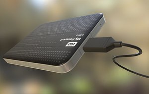 External HDD With USB Cable Rigged WD Version