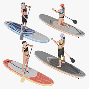 Women on paddleboards