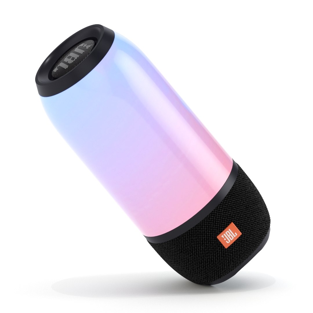 極美品　JBLPULSE3 JBL PULSE 3 White Speaker Bluetooth Multicolor LED Portable and
