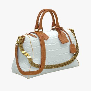 3D Crocodile Leather Purse