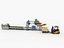 automatic production packing line 3D model