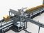 automatic production packing line 3D model