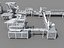 automatic production packing line 3D model