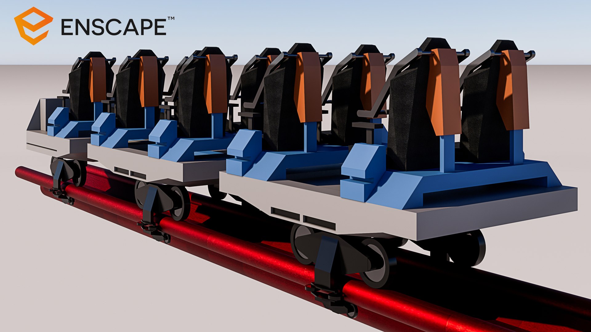 Rollercoaster Car Cart Sit 3D - TurboSquid 2346699