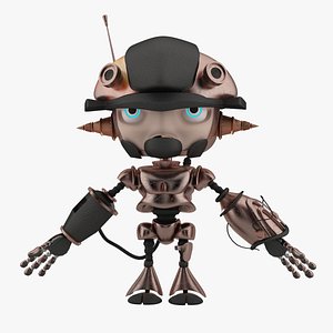 3dsmax mini robot concept