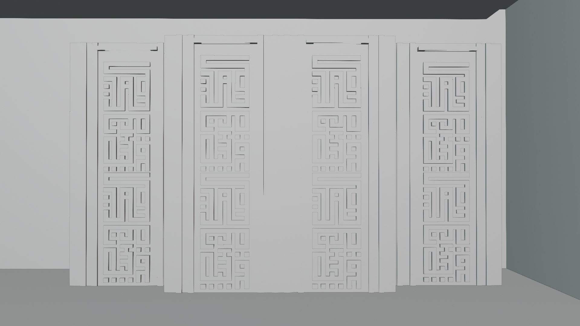 3D KUFIC TEXT WALL PANEL model - TurboSquid 2079656