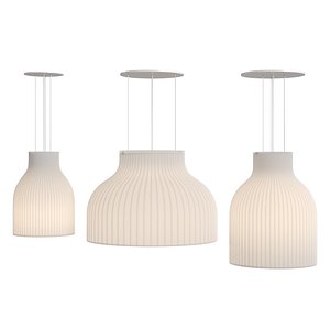 3D Strand Opened Pendant Lamp model