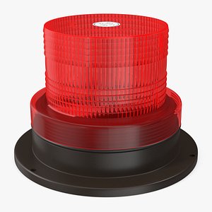 3D model LED Beacon Red