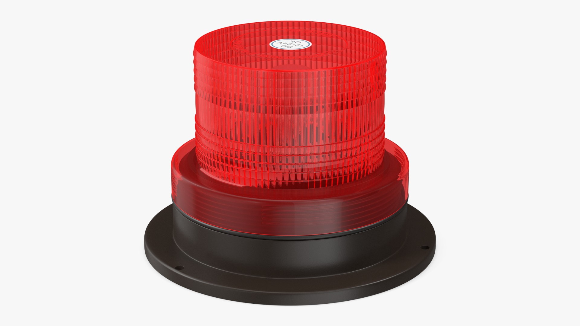 LED Beacon Red 3D model preview