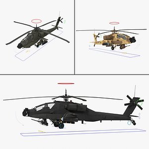 max ah64a apache helicopter rigged