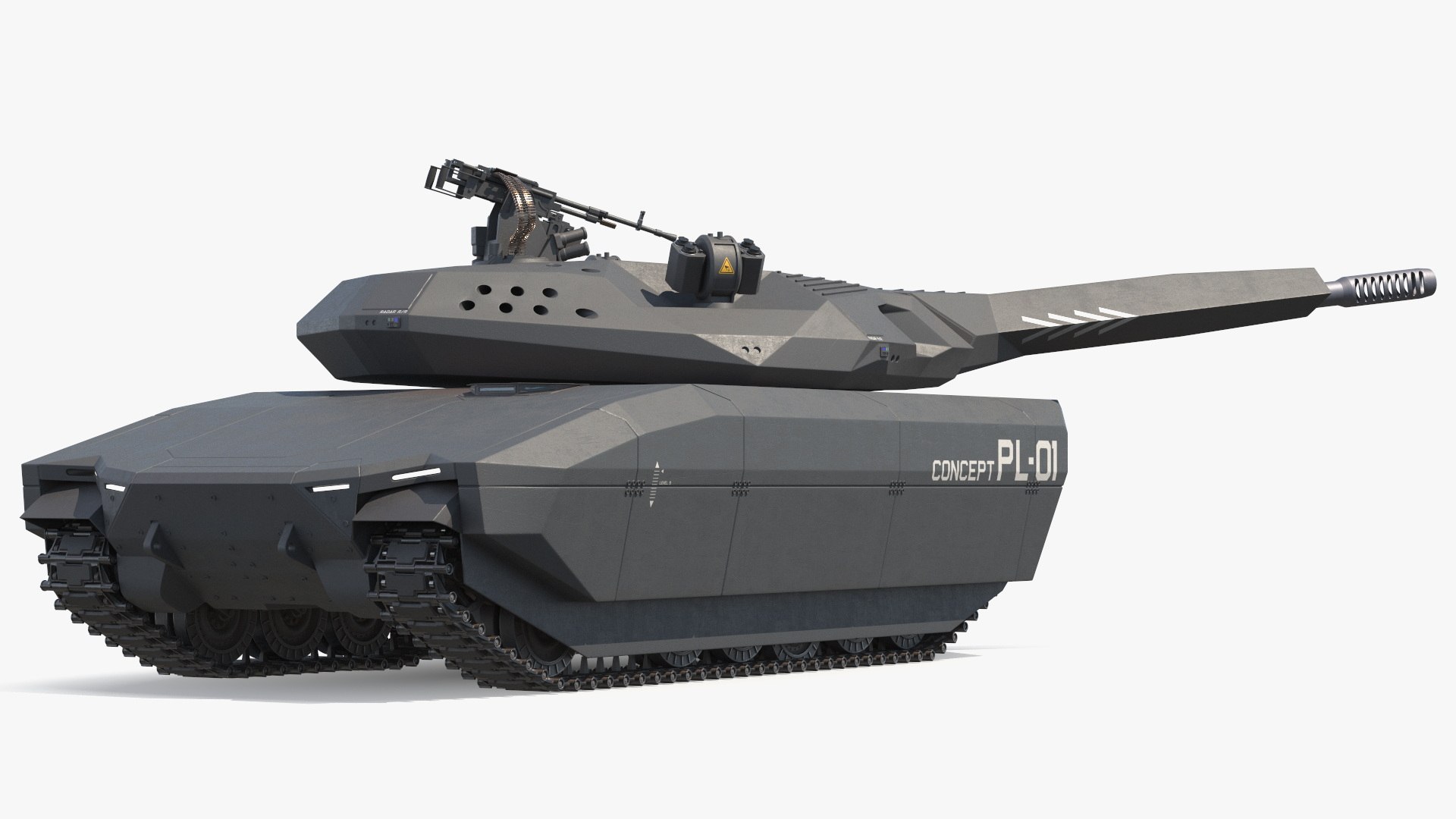 PL-01 Armored Stealth Combat Vehicle Rigged Model - TurboSquid 2453922