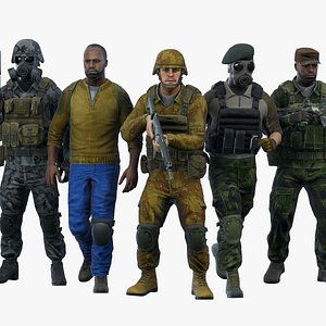 Modular military character