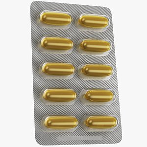 Blister Pills Pack 07 3D