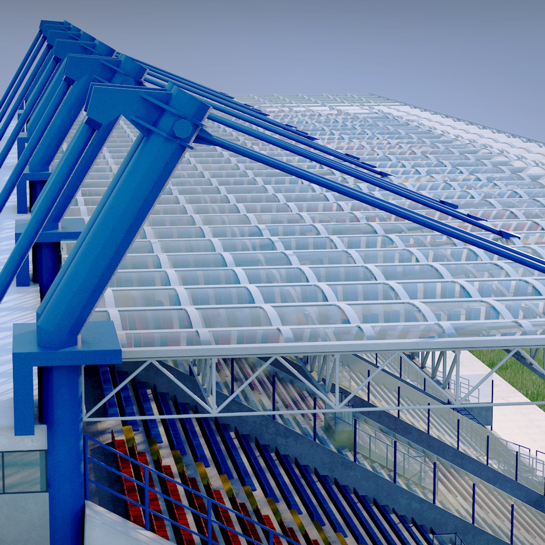Stadium Seating Tribune 3d Model