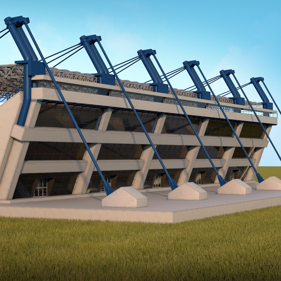 Stadium Seating Tribune 3d Model