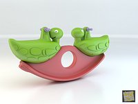 Plastic Seesaw Turtle
