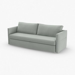 3D model scandinavian-4-seater-sofa