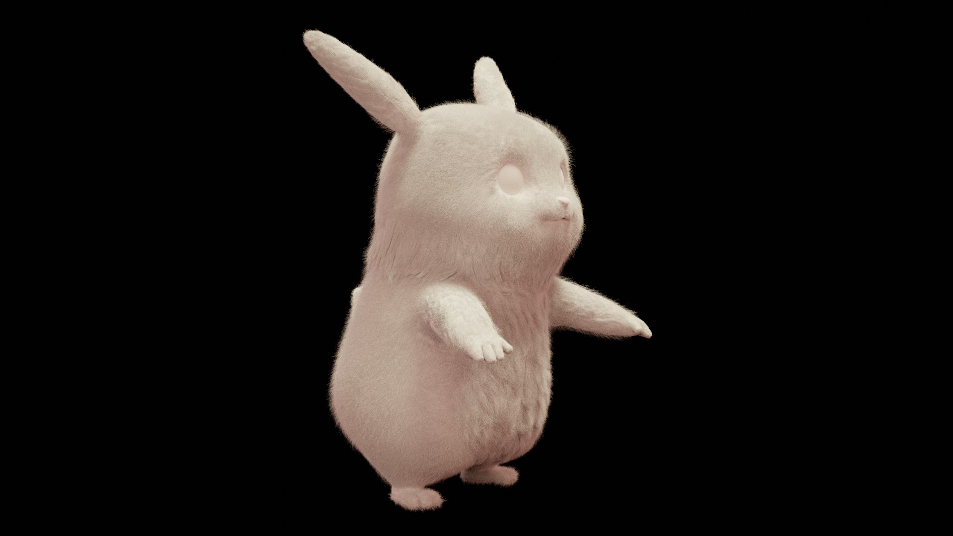 Pikachu Model With Fur 3D Model - TurboSquid 2108550