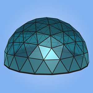 LowPoly Geodesic Dome