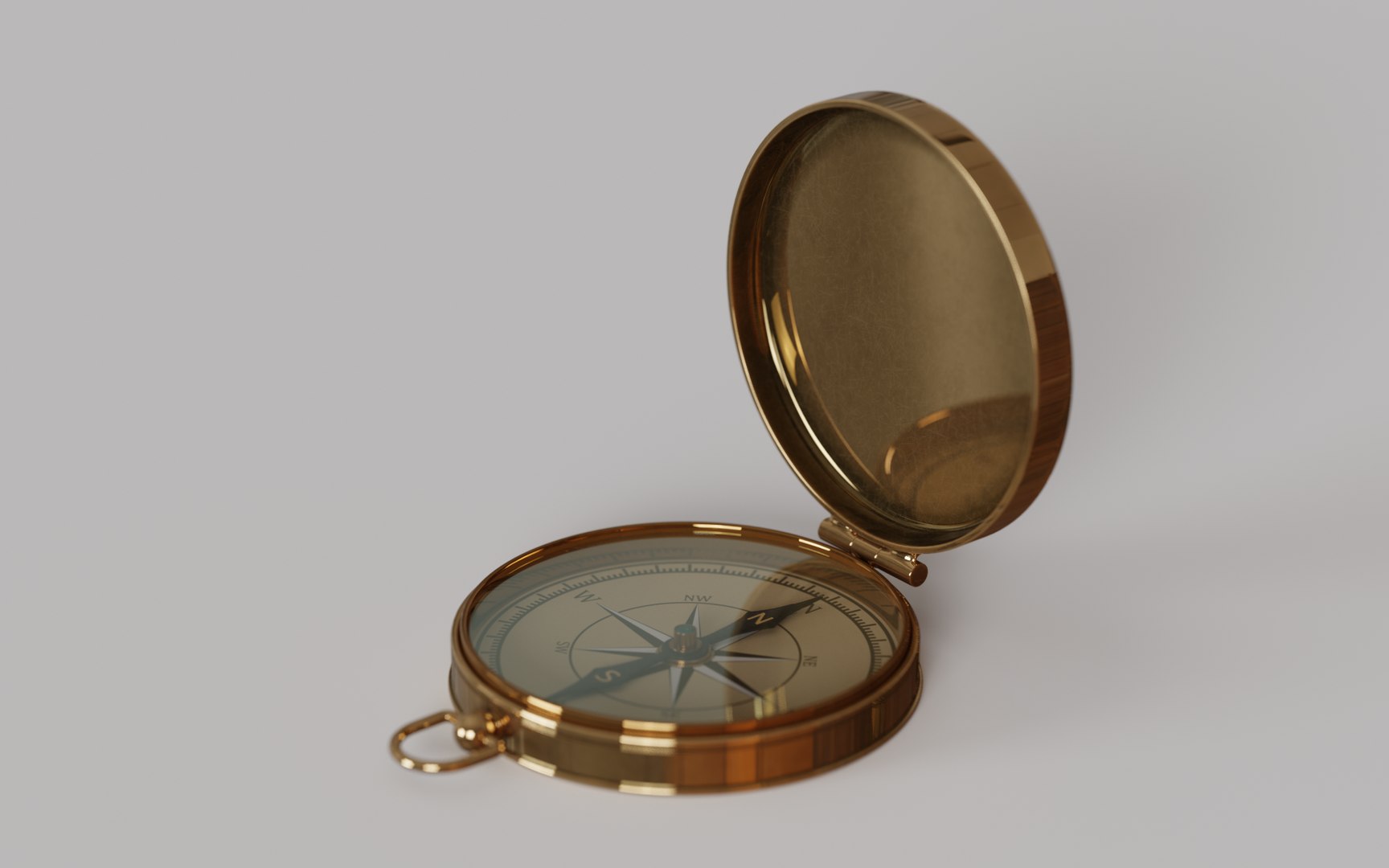 3D Model Old Compass 3d Model - TurboSquid 2195538