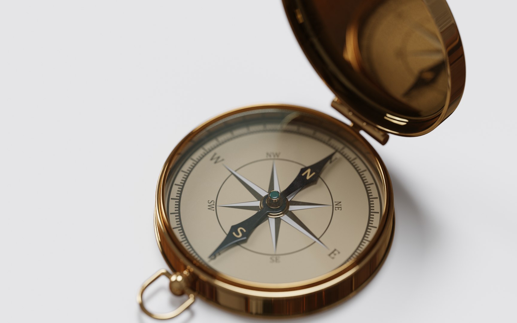 3D Model Old Compass 3d Model - TurboSquid 2195538
