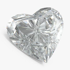 3D heart diamond model