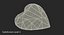 3D heart diamond model