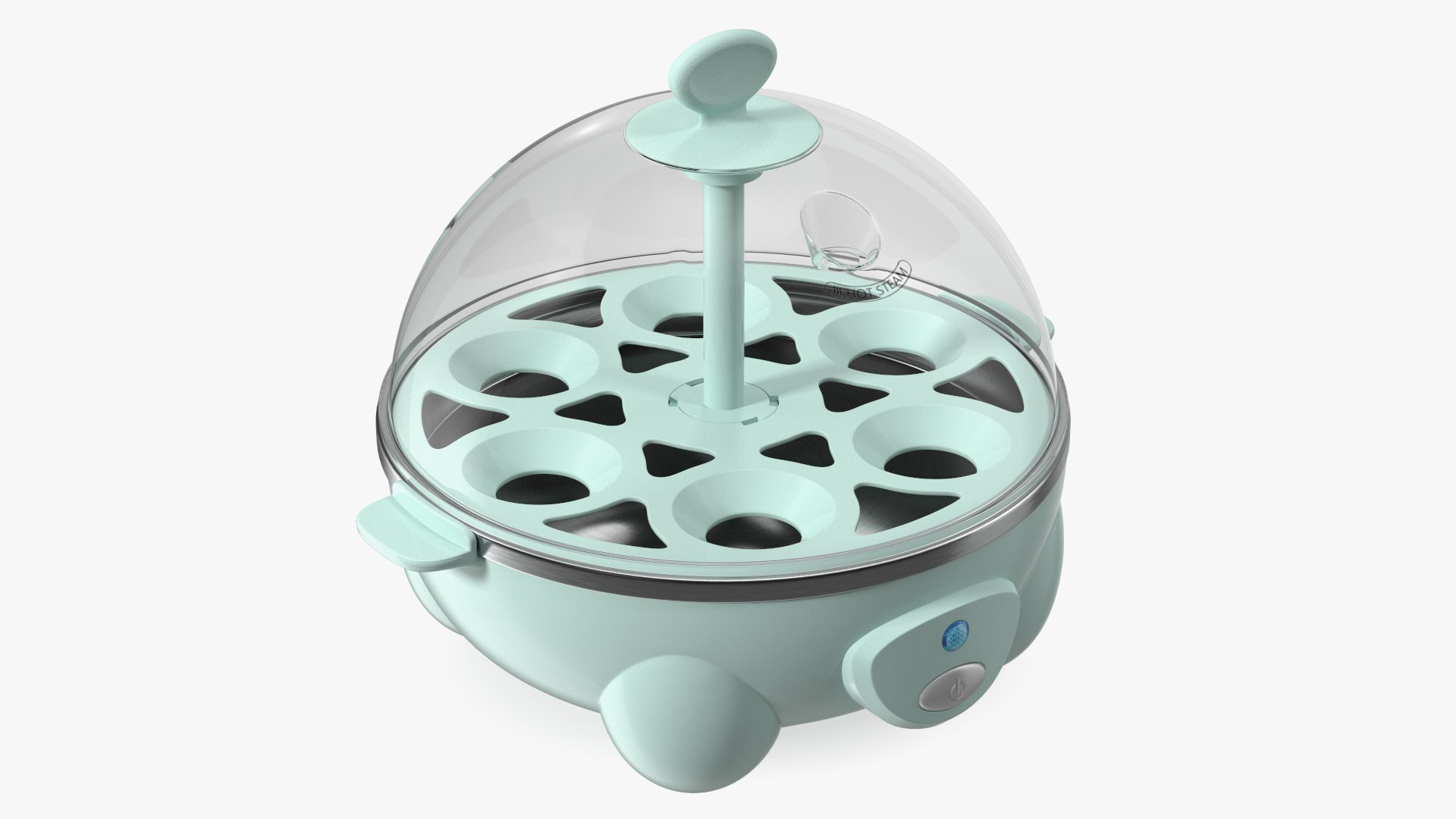 Turquoise Egg Cooker 3D model preview