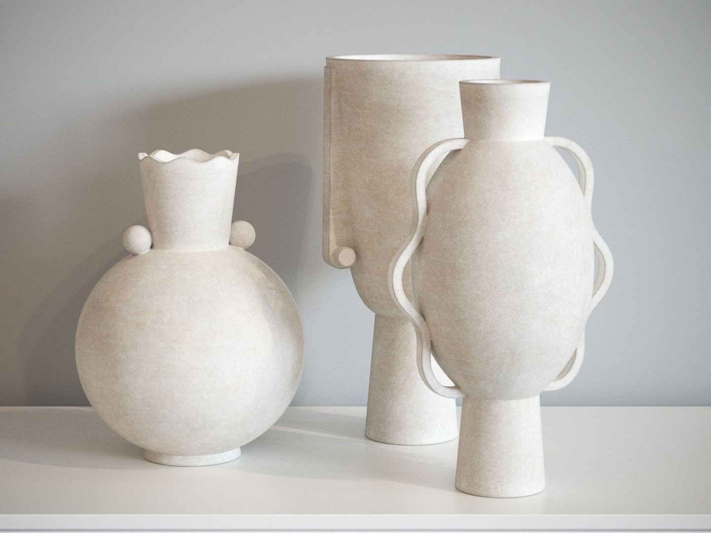 Ceramic Vases Set 6 3D Model - TurboSquid 2161074