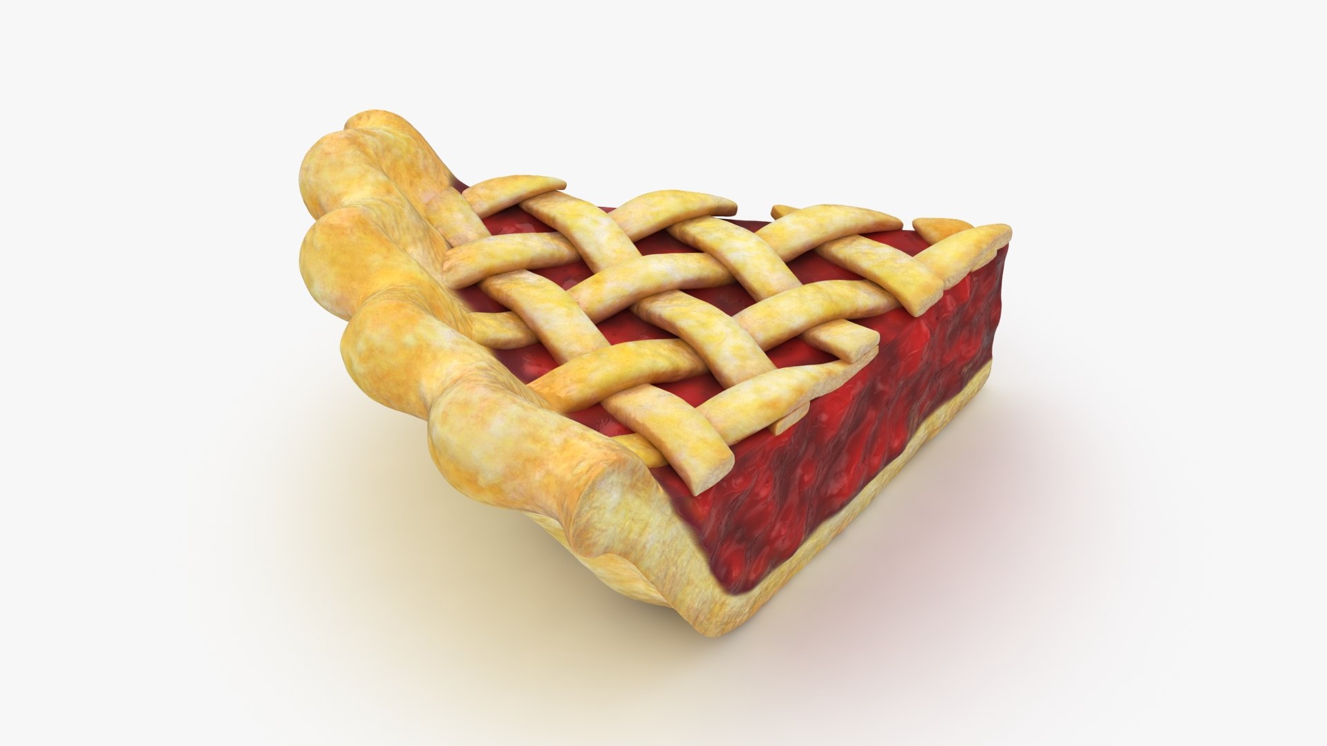 Cherry Pie Slice 3D Model - TurboSquid 2041107