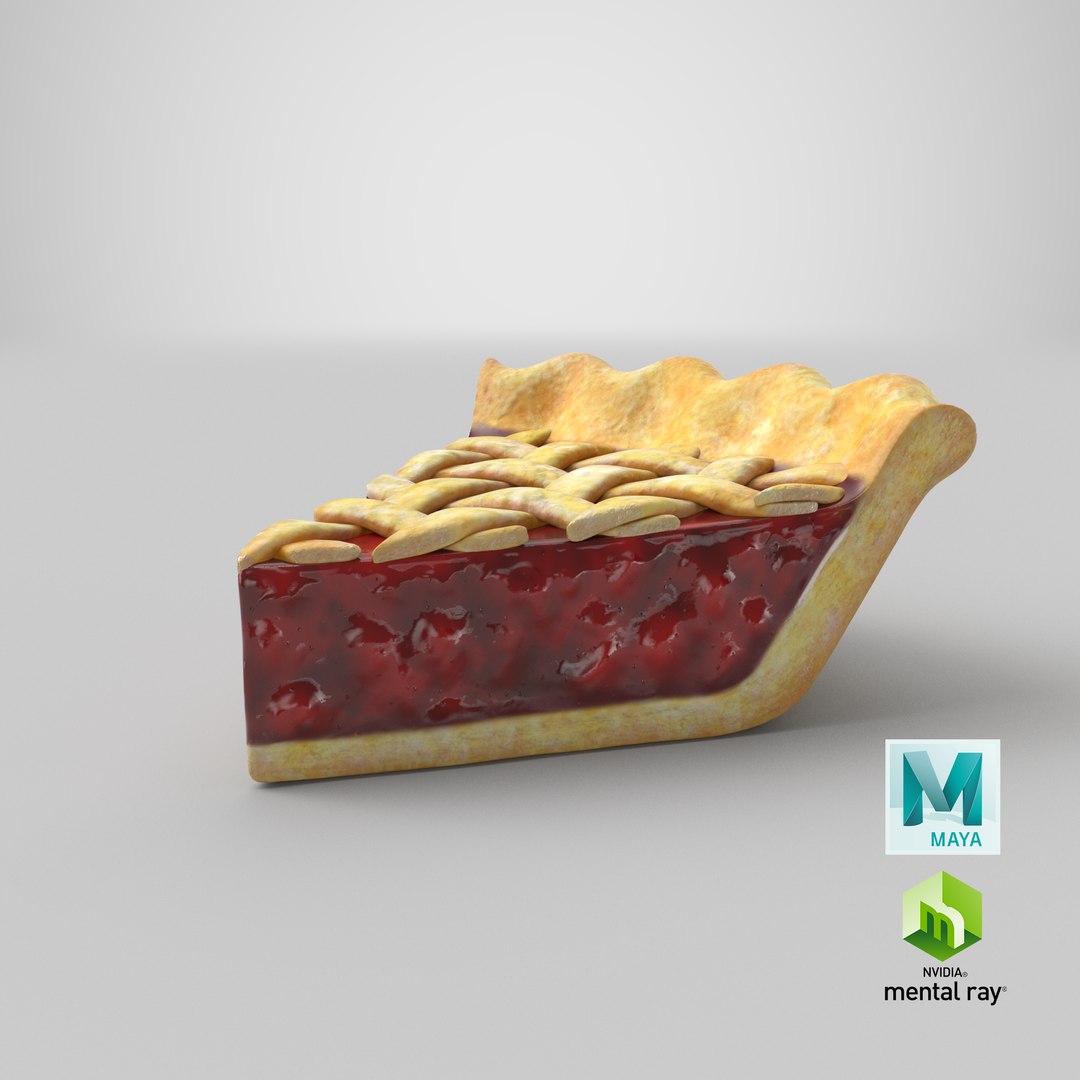 Cherry Pie Slice 3D model https://p.turbosquid.com/ts-thumb/rB/YDgRsH/6s/stemcell_maya_mental_ray_render/png/1680027627/1920x1080/fit_q87/a7c624a9f3c3b6a0dfef931c7c123926b3380d53/stemcell_maya_mental_ray_render.jpg