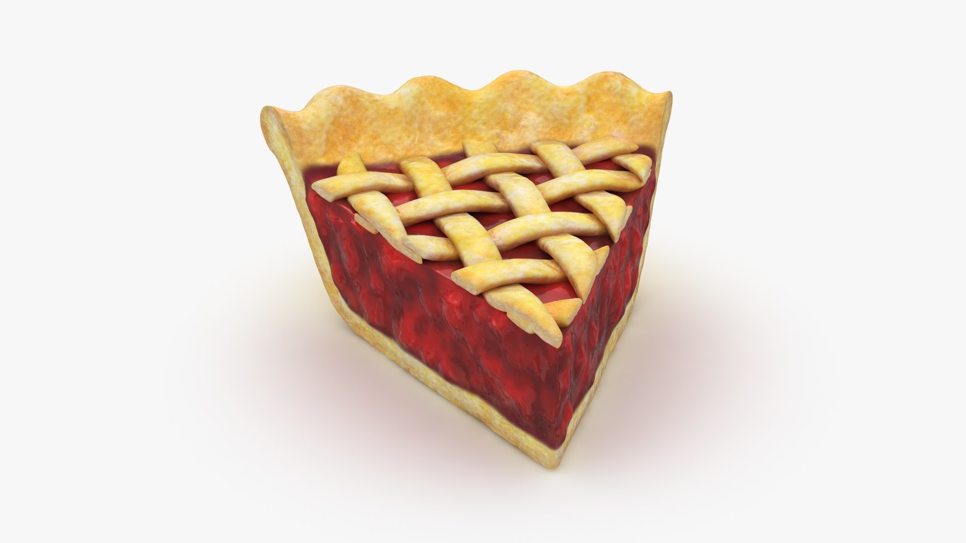 Cherry Pie Slice 3D Model - TurboSquid 2041107