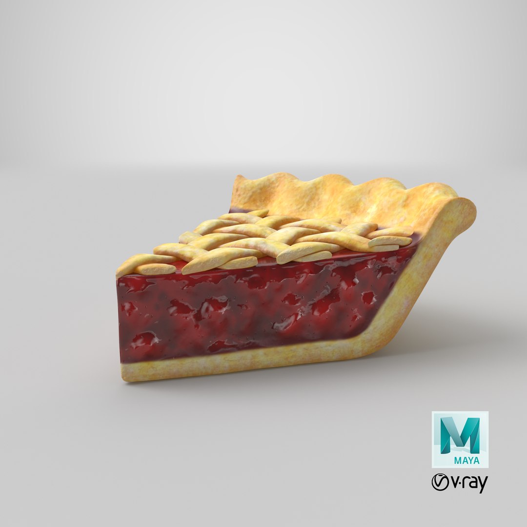Cherry Pie Slice 3D model https://p.turbosquid.com/ts-thumb/rB/YDgRsH/iR/stemcell_maya_vray_render/png/1680027624/1920x1080/fit_q87/6ce46c4dbe32d879789e7e9b4a0a4cb73d4e5828/stemcell_maya_vray_render.jpg