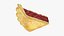 Cherry Pie Slice 3D model