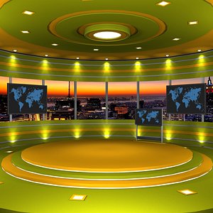 virtual set 3d model