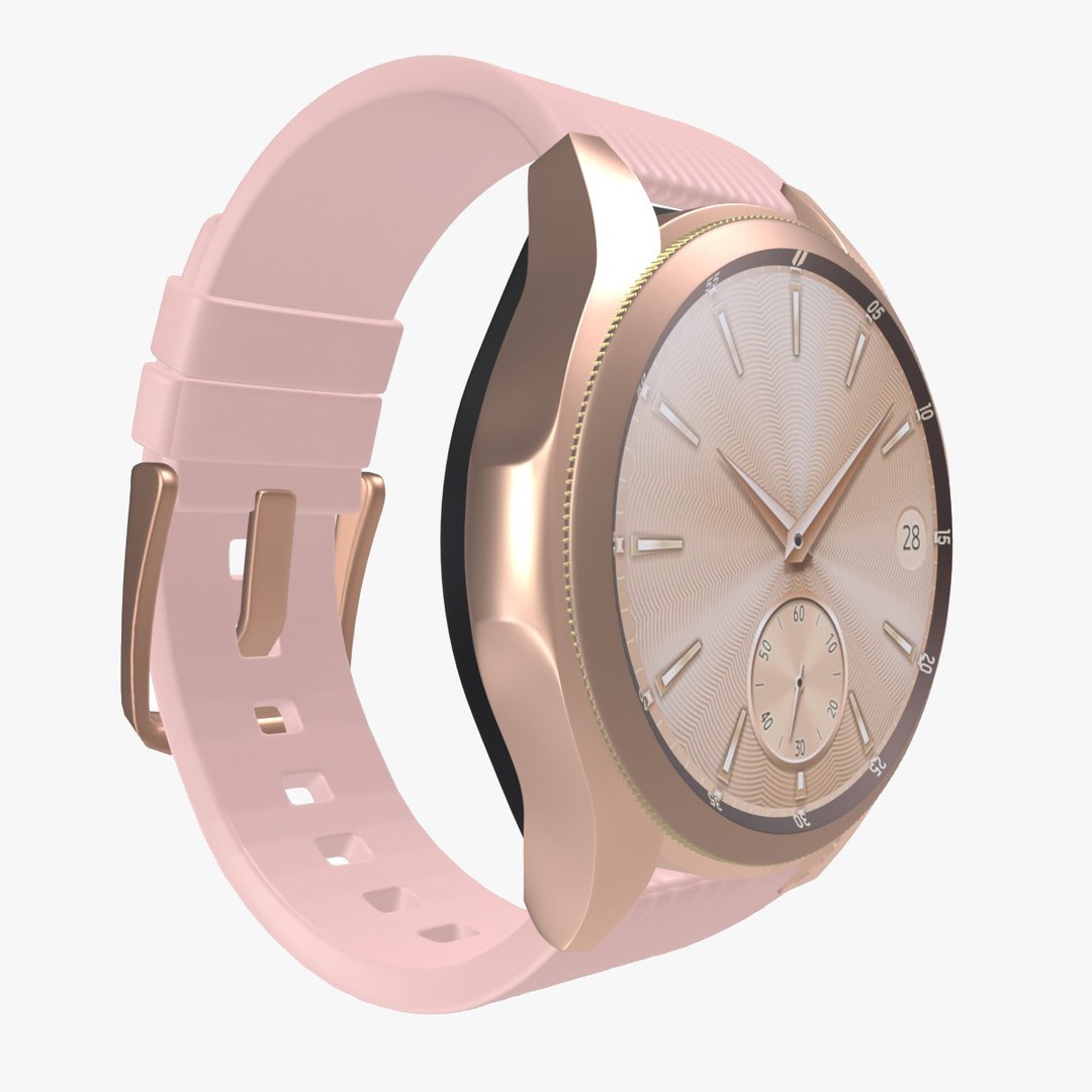 Samsung Galaxy Watch Rose Gold 3D model TurboSquid 1934106