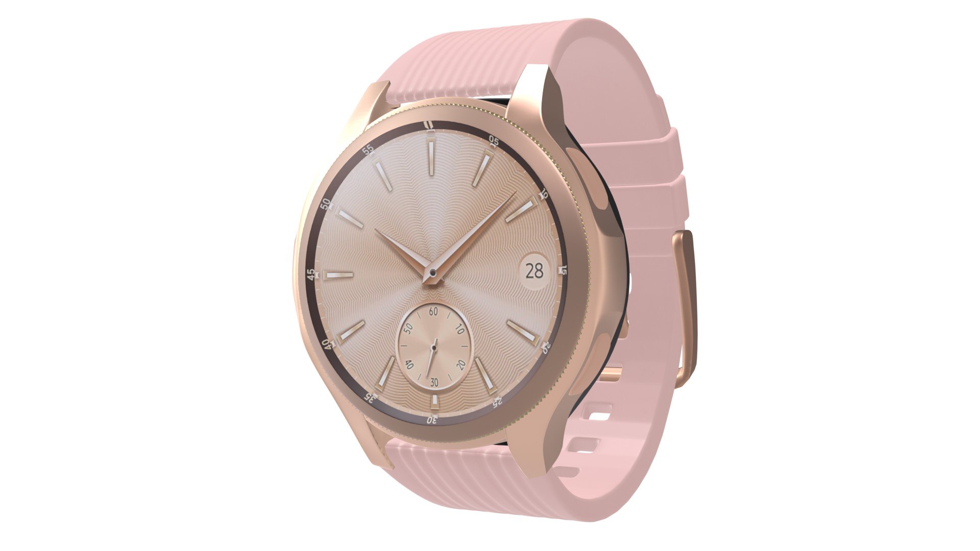 Samsung Galaxy Watch Rose Gold 3D Model TurboSquid 1934106