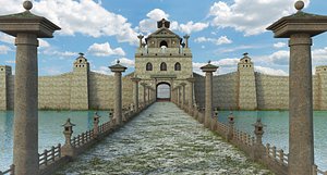 asia asian fantasy 3D model