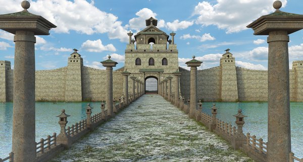 asia asian fantasy 3D model