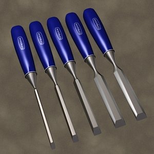 wood chisels zipped 3d max