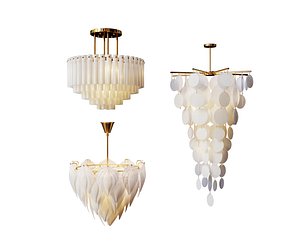 3D Collection of Modern Chandelier model