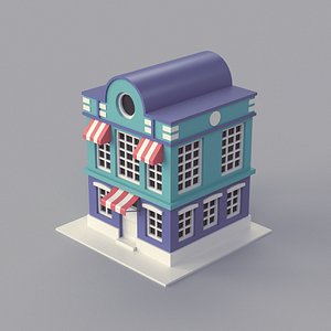 3D Cartoon Dutch Building 04